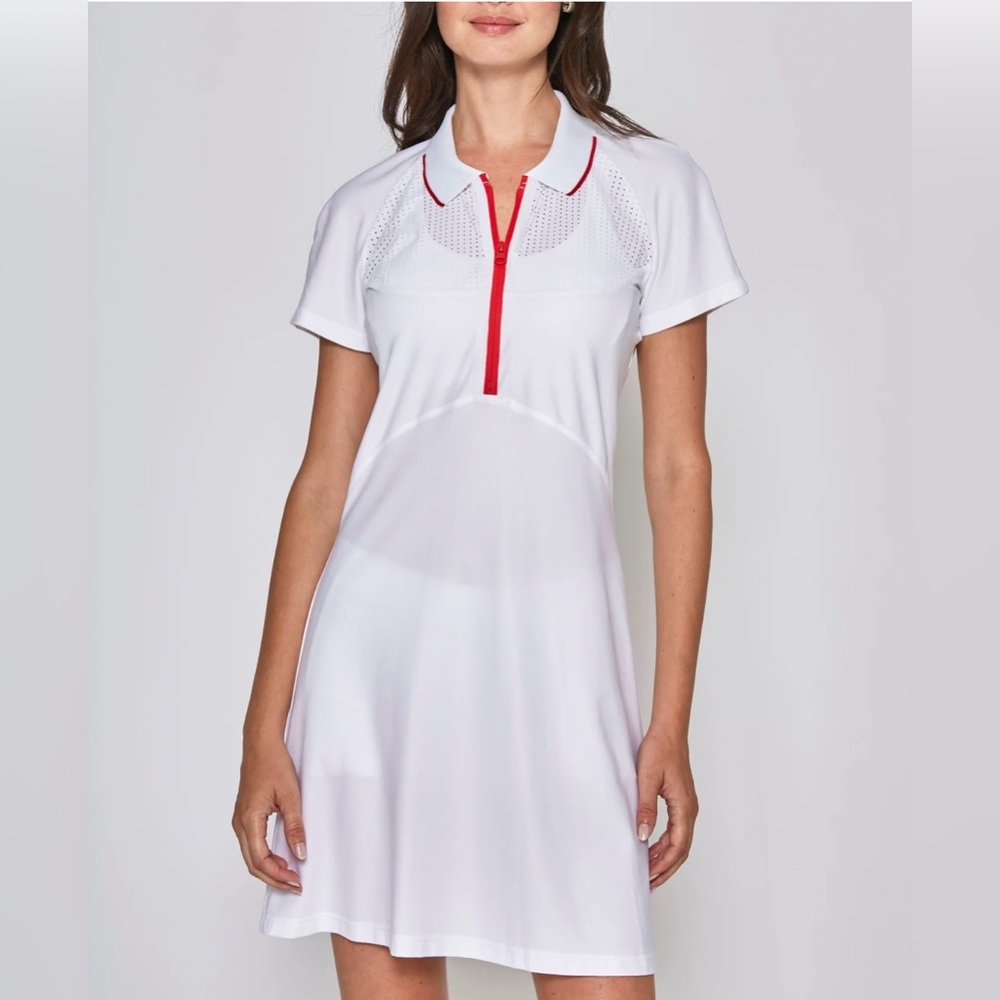 L’ETOILE MESH ZIP PERFORMANCE DRESS